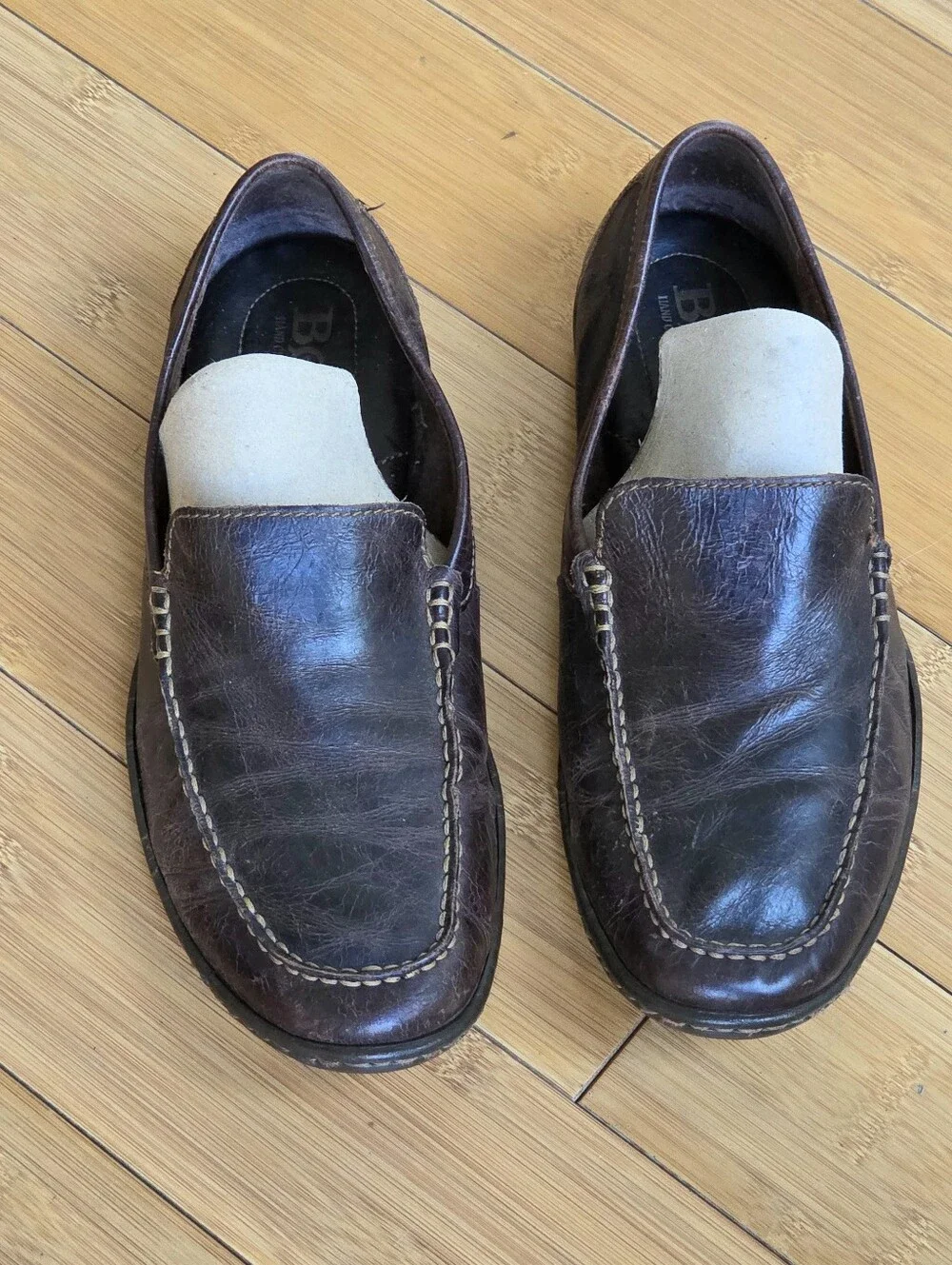 Born Hand Crafted Leather Driving Shoes Comfort Loafers Harmon size 9